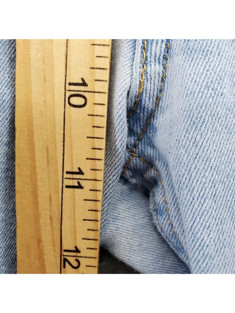 Levis Jeans Mens 38x30 Light Blue 511 Slim Fit Distressed Knees *Read*